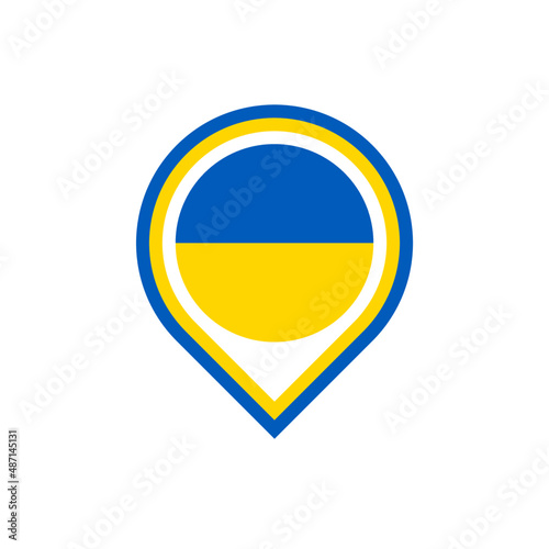 ukraine flag map pin icon. isolated on white background Free Download ukraine flag map pin icon. isolated on white background - GFXLoad