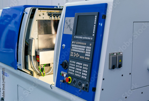 control panel of the cnc machine