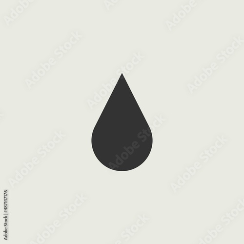 Drop vector icon illustration sign