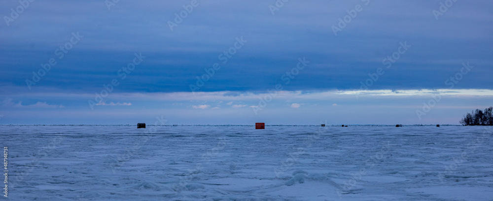 Great Lakes Whitefish Ice fishing 