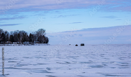 Great Lakes Whitefish Ice fishing 