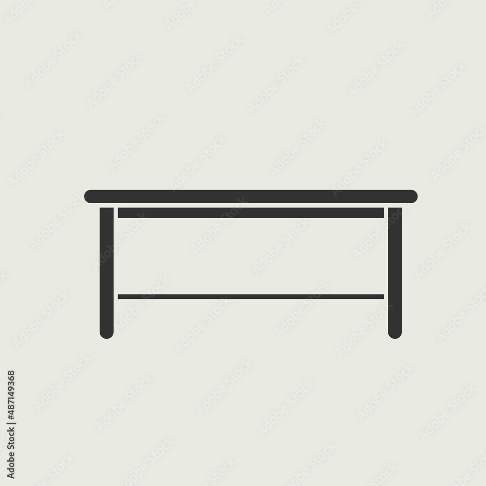 Table vector icon illustration sign Table vector icon illustration sign