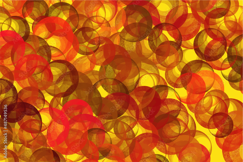 Multicolored background with abstract circles