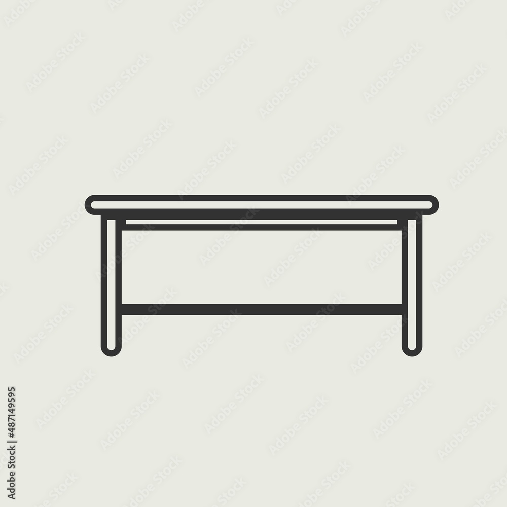 Table vector icon illustration sign Table vector icon illustration sign