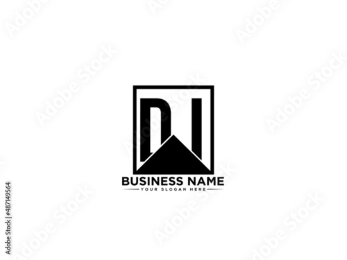 Monogram Bold Letter DI D&i initial logo design vector, Creative Architecture Di Logo Letter design