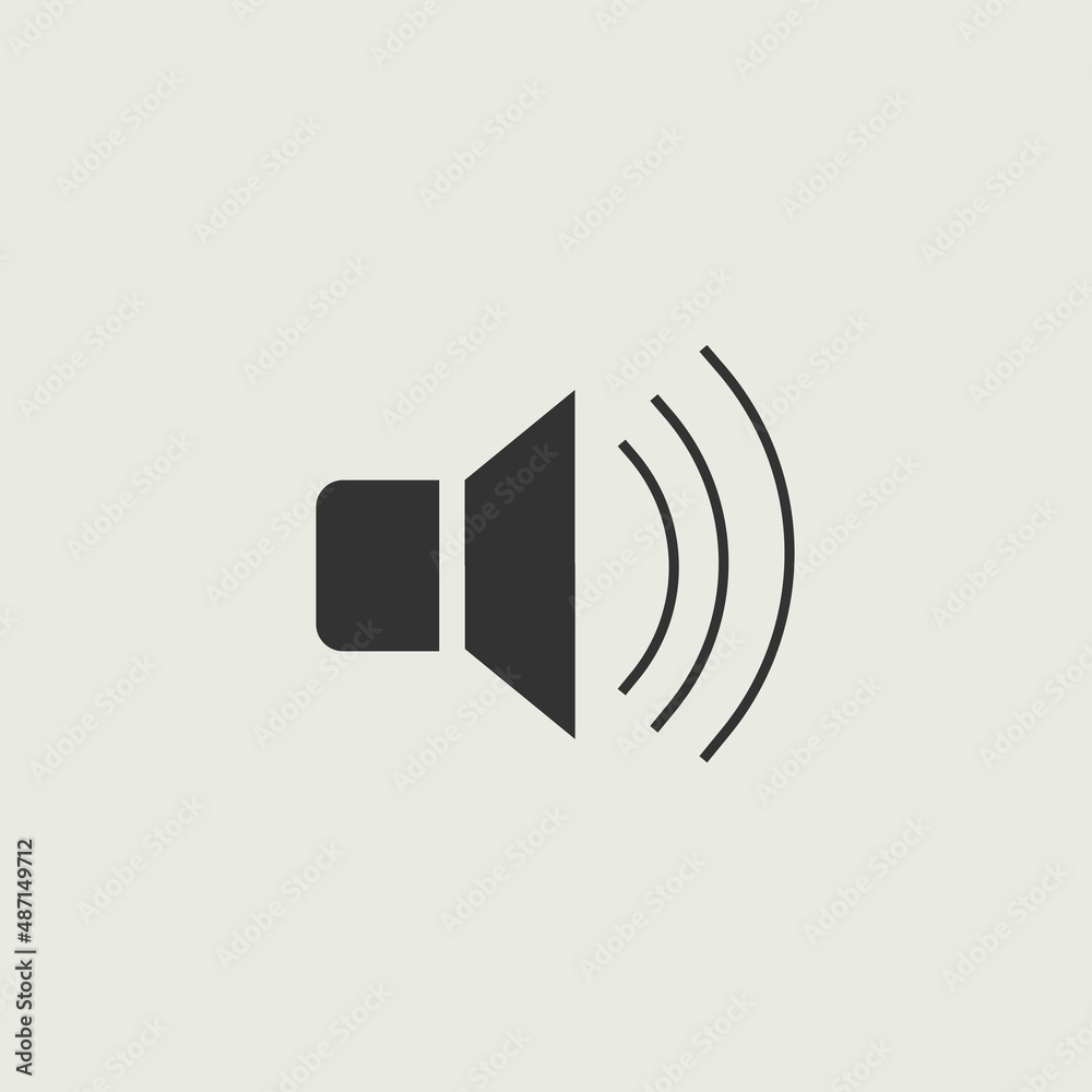 Volume vector icon illustration sign Volume vector icon illustration sign