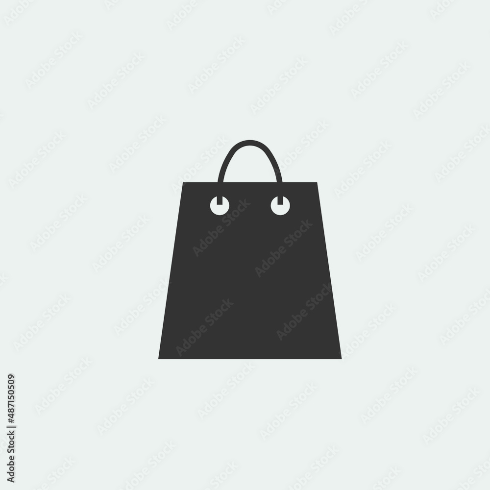 Store bag vector icon illustration sign Store bag vector icon illustration sign