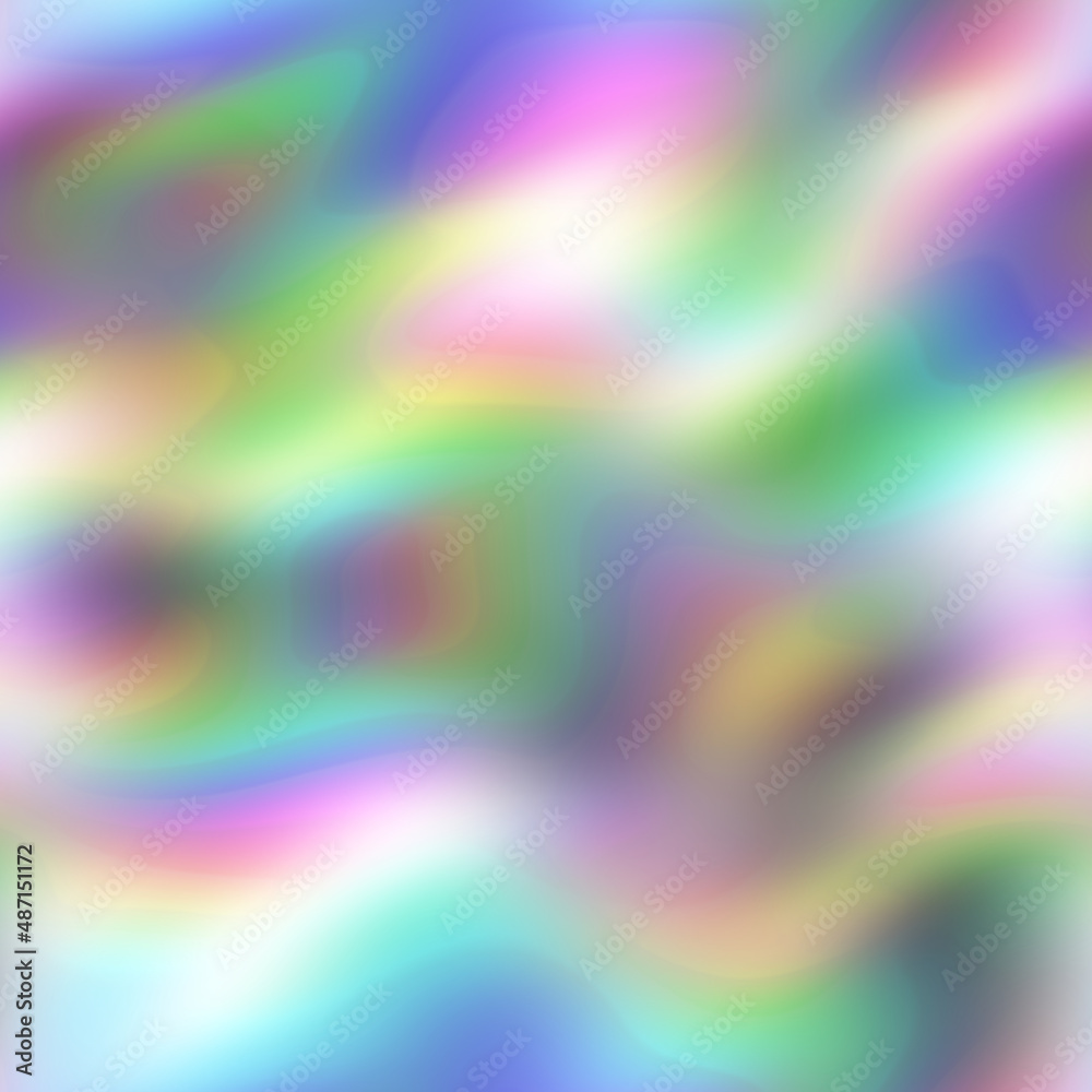Funky Colorful Rainbow Swirly Abstract Digital Seamless Pattern