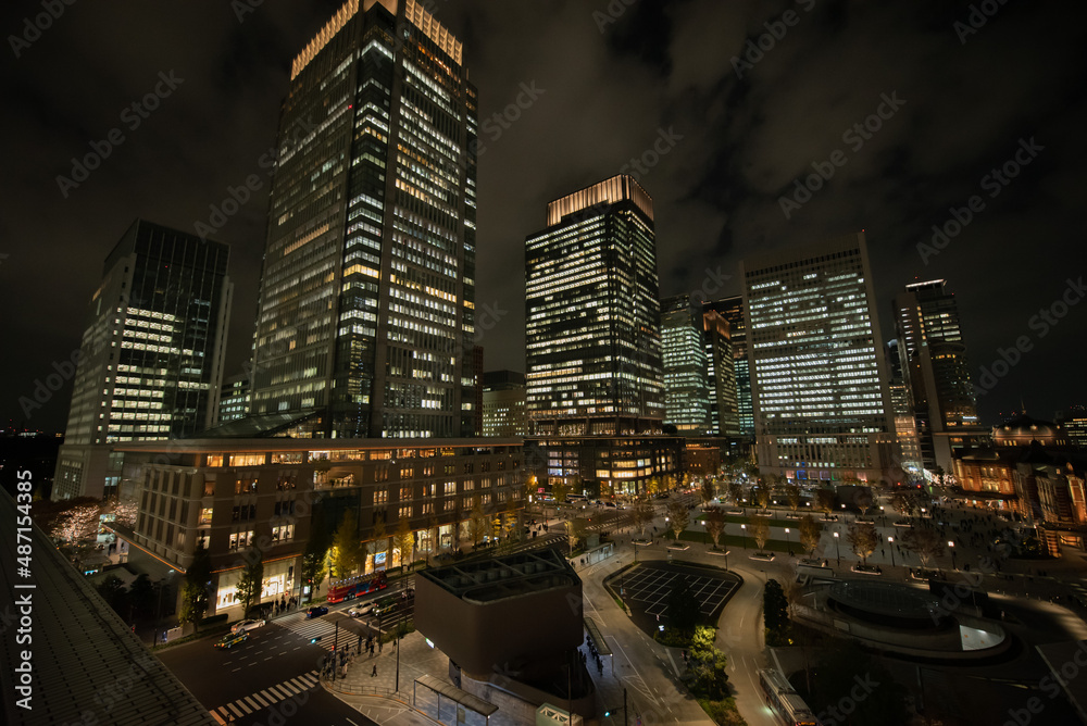 Fototapeta premium 東京駅の夜景