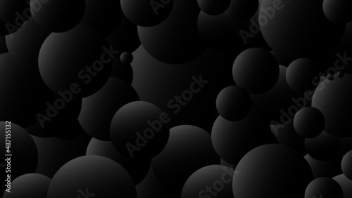 Simple black abstract background Dark geometric illustration Vector abstract graphic design Pattern background template