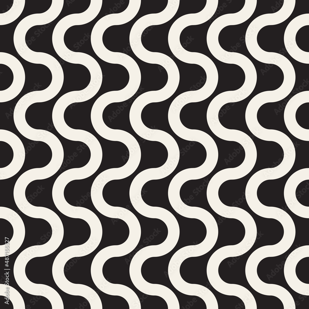 Vector seamless pattern. Repeating geometric abstract elements. Stylish monochrome background design. Vector seamless pattern. Repeating geometric abstract elements. Stylish monochrome background design.