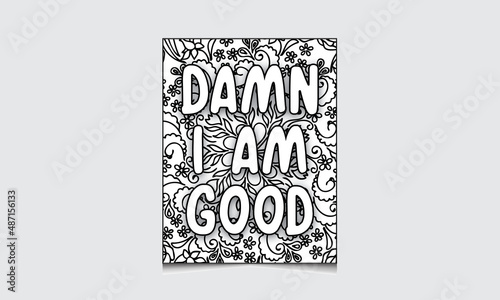 Coloring Page For Adults Black And White Pattern Phrase Rude Rords Zentangle Coloring Book for Grown Ups Antistress Swearing Word Coloring Page For adult