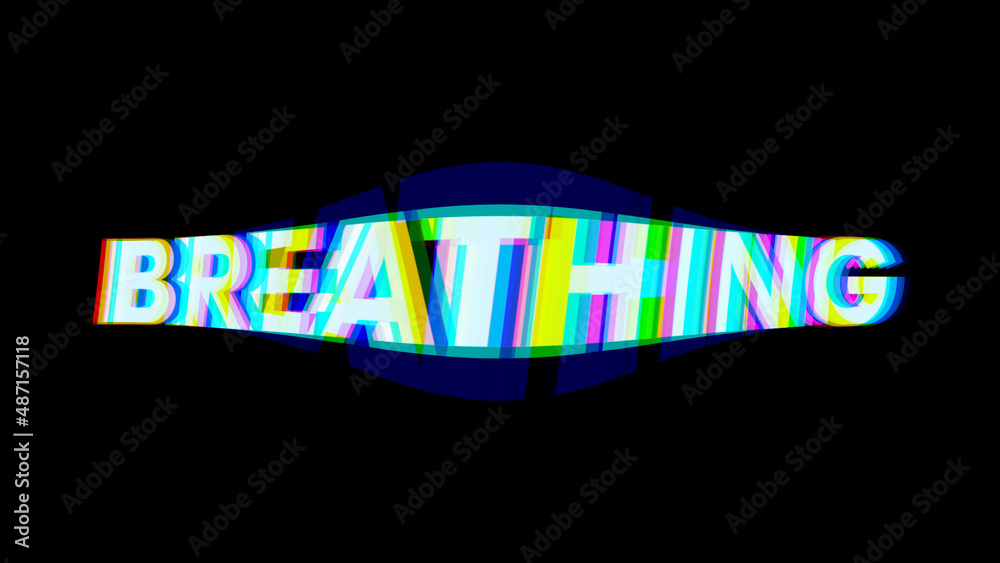 Cool Breathing Color Split Text Titles Stock Template | Adobe Stock