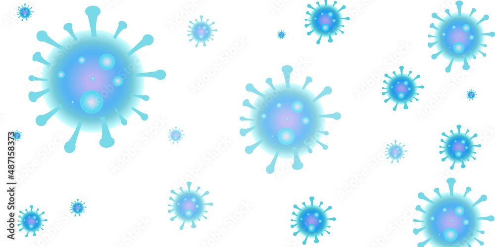 Seamless pattern with viruses. Coronavirus on white background with neon effect and red flash. Vector illustration
Seamless pattern with viruses. Coronavirus on white background with neon effect and red flash. Vector illustration