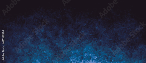 Black and blue color abstract grunge gradient background