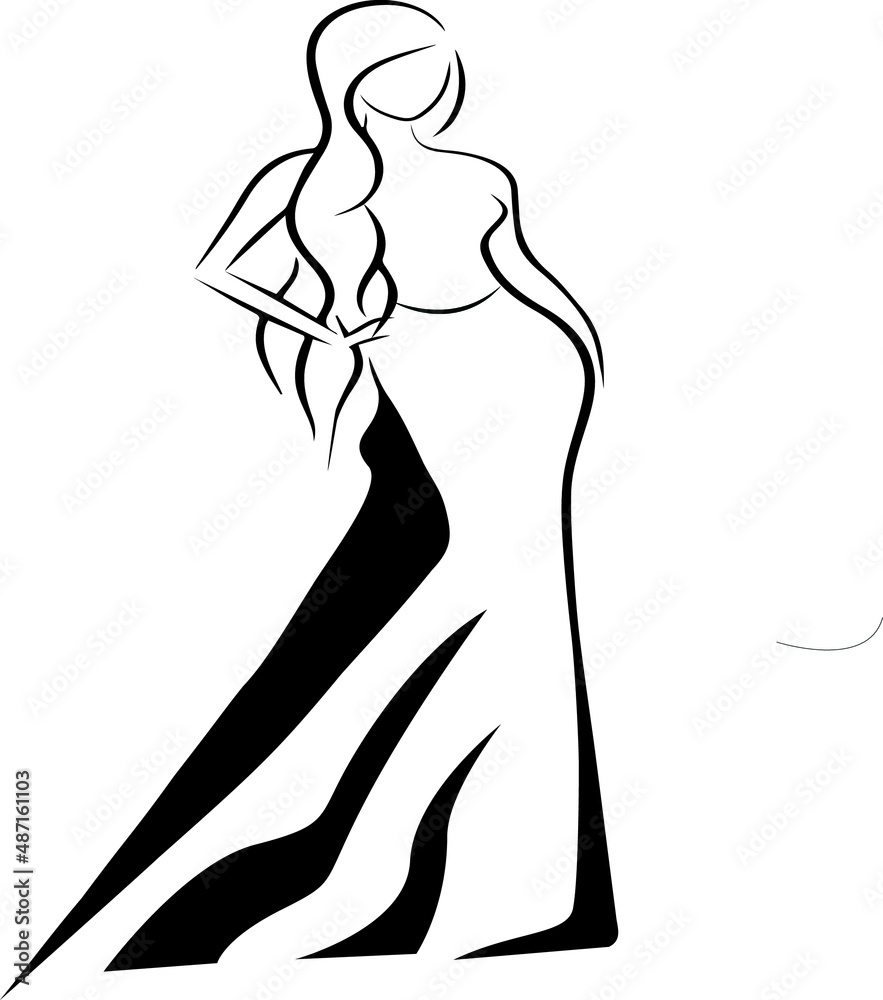 silhouette of a girl silhouette of a girl