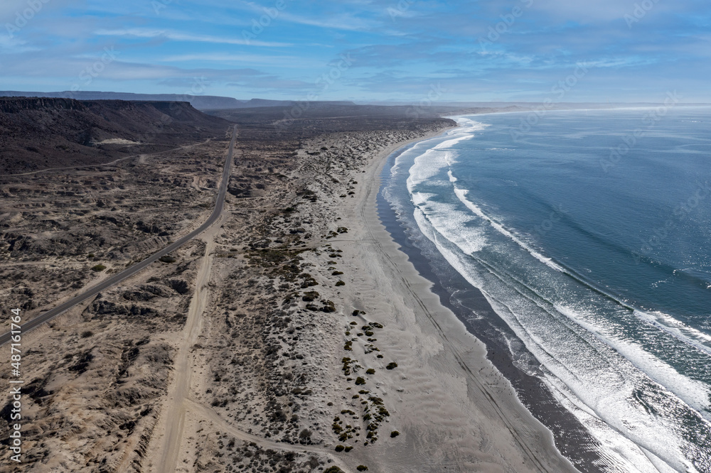 Scorpion Bay San Juanico Baja California Sur Mexico aerial panorama Stock  Photo | Adobe Stock