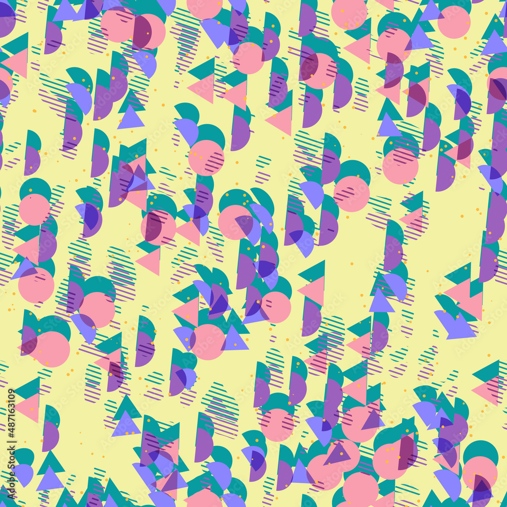 Groovy Funky Boho Abstract Boho Mod Retro Abstract Digital Seamless Background