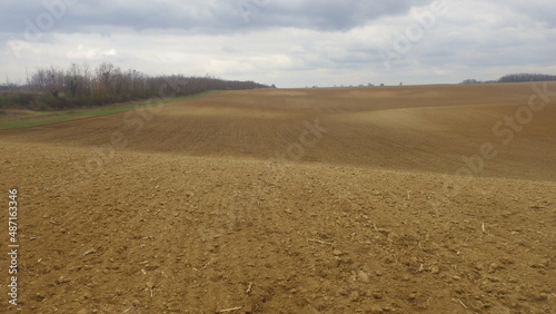 soil on a field in agriculture