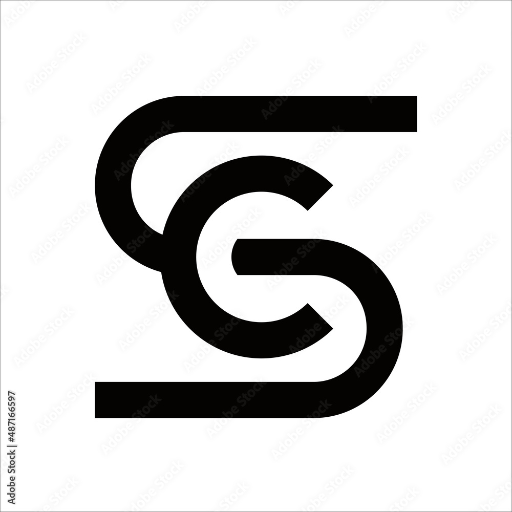 Initial Letter S and C Logo Vector Design Template Initial Letter S and C Logo Vector Design Template