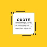 quote box frame. texting boxes with quotation marks. line quote frames	
