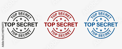 Confidential top secret stamp