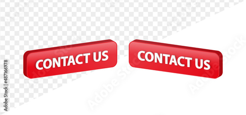 3d contact us banner label button web 3d buttons