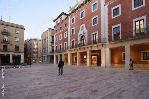 square of Espanya, Tortosa, Tarragona province, Catalonia, Spain