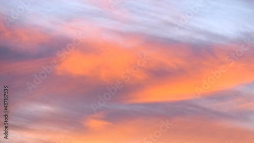 beautiful flaming sunset in the sky background © Stylecore