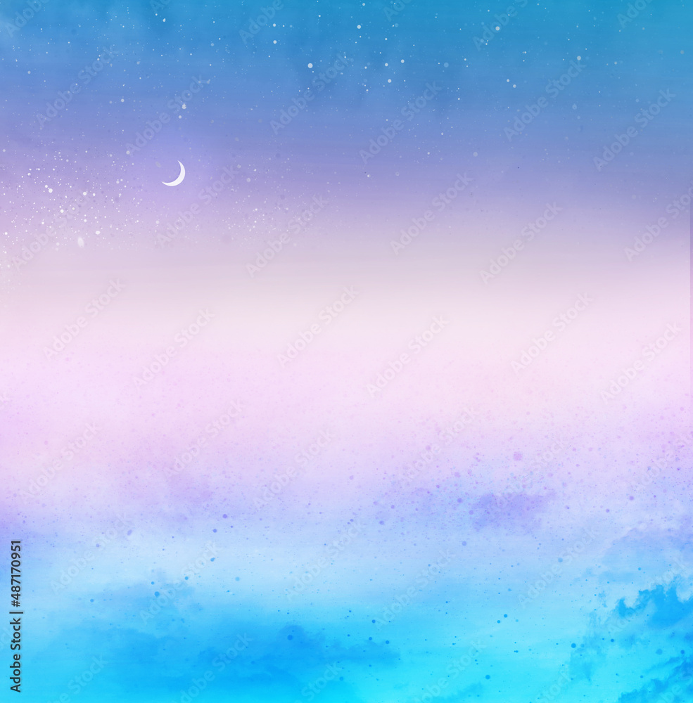 Romantic sunset sky as natural background Romantic sunset sky as natural background