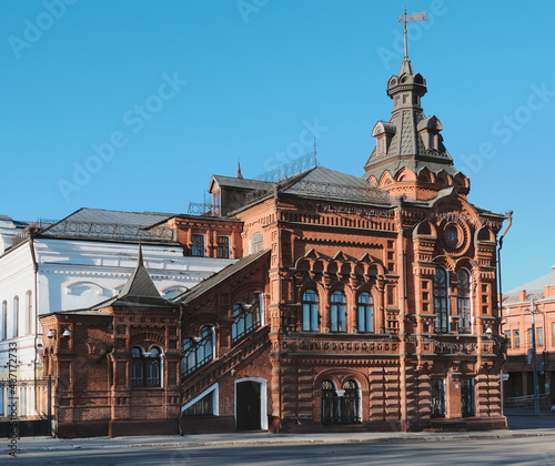 Vladimir  Russia - House of Friendship - An old red brick building in Vladimir.