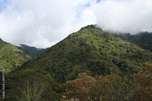 View of Talamancan hills in Costa Rica photo