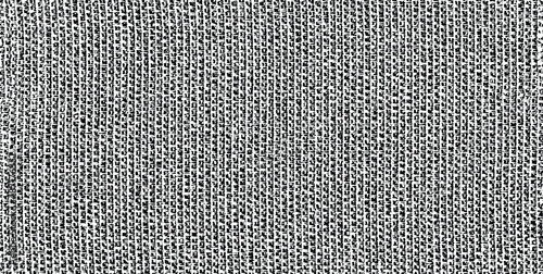 Vector fabric texture. Distressed texture of weaving fabric. Grunge background. Abstract halftone vector illustration. Overlay to create interesting effect and depth. Black isolated on white. EPS10.