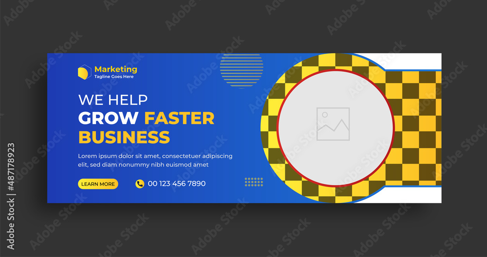 Digital marketing agency and business marketing promotion facebook cover design template Digital marketing agency and business marketing promotion facebook cover design template