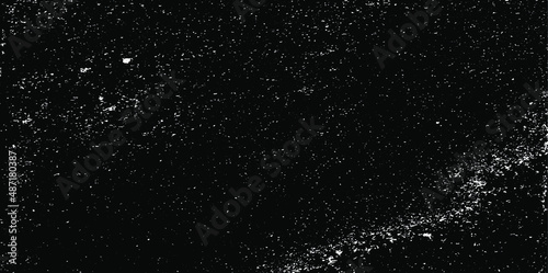 Abstract vector noise. Small particles of debris and dust. Distressed uneven background. Grunge texture overlay with fine grains isolated on white background. Vector illustration. EPS10.
