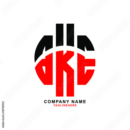 BKE letter design. BKE letter logo design with white background. BKE creative letter logo with two colors.
 photo