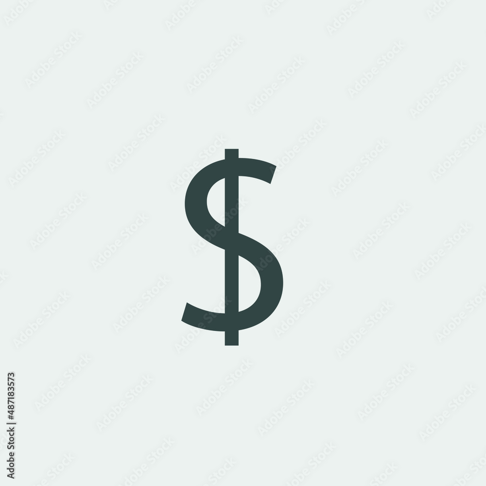 Dollar sign vector icon illustration sign Dollar sign vector icon illustration sign