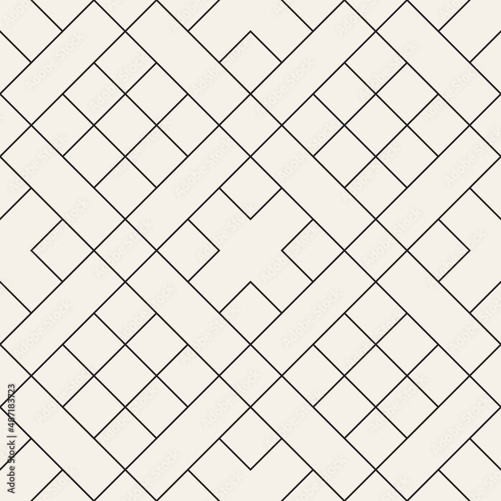 Vector seamless pattern. Repeating geometric elements. Stylish abstract monochrome background design. Vector seamless pattern. Repeating geometric elements. Stylish abstract monochrome background design.