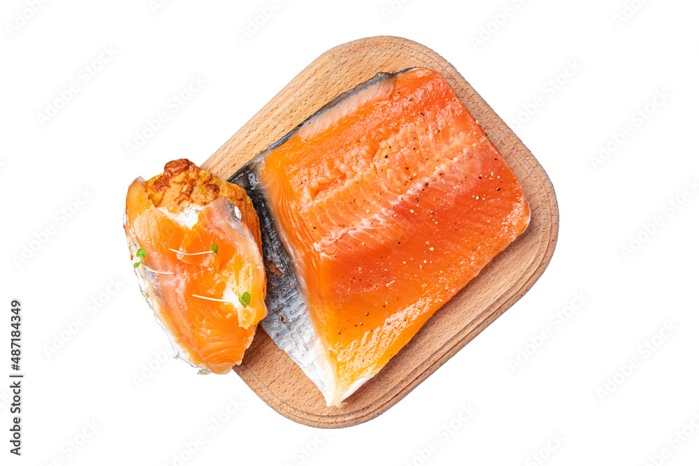 fresh salmon slice slightly salted fish seafood dietary healthy meal food diet snack on the table copy space food background fresh salmon slice slightly salted fish seafood dietary healthy meal food diet snack on the table copy space food background