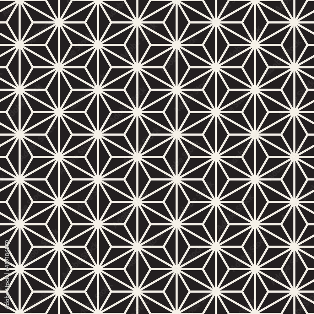 Vector seamless pattern. Repeating geometric elements. Stylish abstract monochrome background design. Vector seamless pattern. Repeating geometric elements. Stylish abstract monochrome background design.