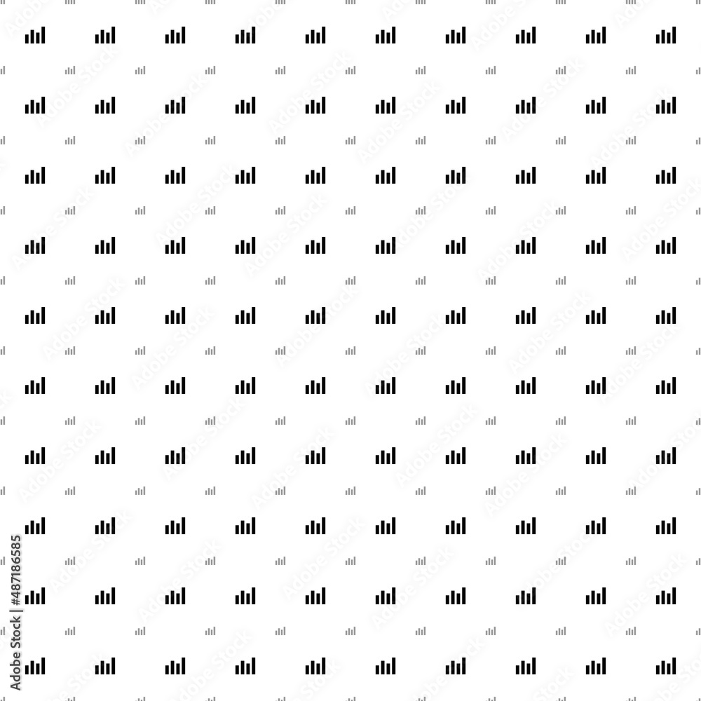 Square seamless background pattern from black chart line symbols are different sizes and opacity. The pattern is evenly filled. Vector illustration on white background Square seamless background pattern from black chart line symbols are different sizes and opacity. The pattern is evenly filled. Vector illustration on white background