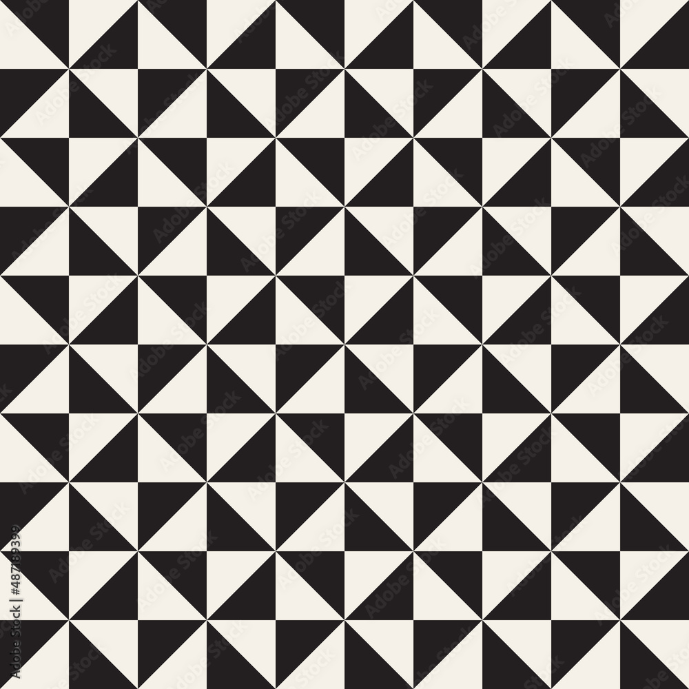 Vector seamless pattern. Repeating geometric abstract elements. Stylish monochrome background design. Vector seamless pattern. Repeating geometric abstract elements. Stylish monochrome background design.