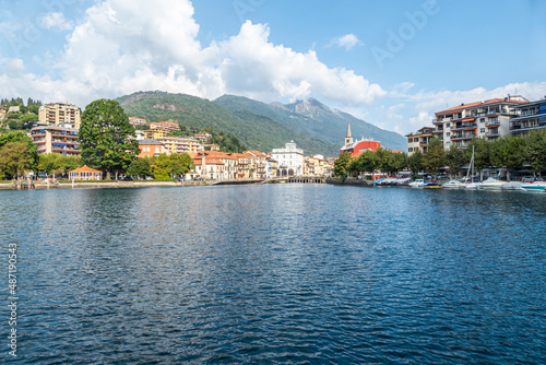 Landscape of Omegna on the Lake Orta