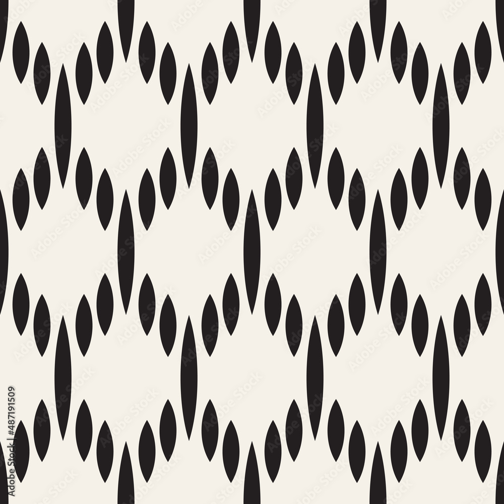 Vector seamless pattern. Repeating geometric elements. Stylish monochrome background design. Vector seamless pattern. Repeating geometric elements. Stylish monochrome background design.