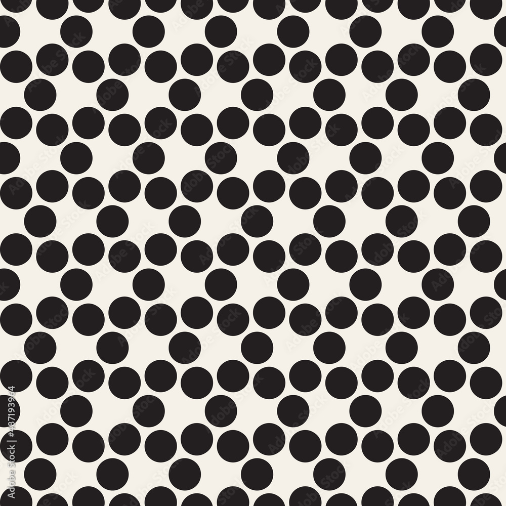 Vector seamless pattern. Repeating geometric elements. Stylish monochrome background design. Vector seamless pattern. Repeating geometric elements. Stylish monochrome background design.