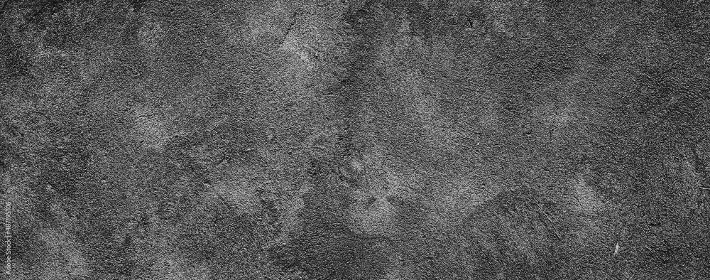 Naklejka premium black faded abstract cement concrete wall texture background 