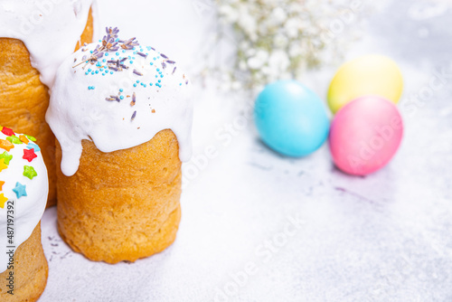 Canvas Print easter cake kulich holiday pastry homemade dessert festive holiday easter treat