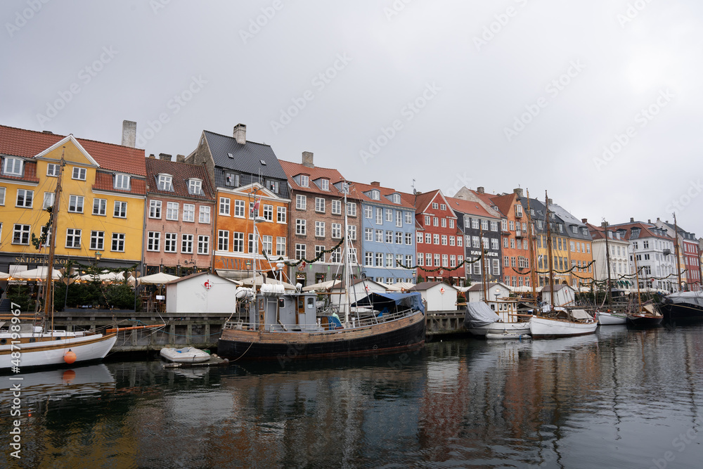Winter in Nyhavn in Denmark
