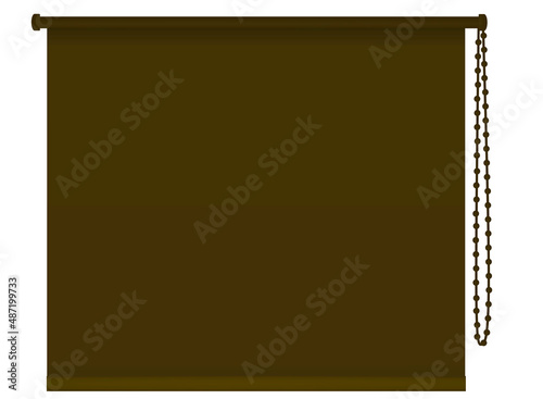 Blind window curtain. vector illustration