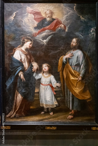 double trinity, 17th century, oil on canvas, from the cathedral of Jaca, Diocesan Museum of Jaca, Huesca, Spain